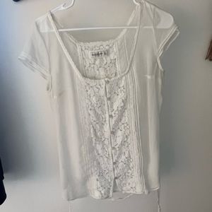 Abercrombie and Fitch sheer shirt, cute for layering.